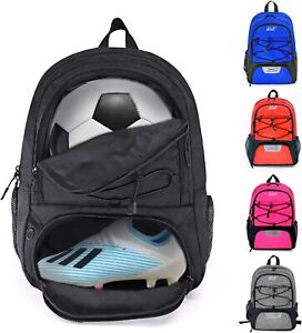 WOLT Youth Soccer Bag For Youth Team Sports Soccer Backpack Bag 26L New