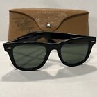 Vintage B&L Bausch & Lomb Ray Ban original WAYFARER Ebony Green Lense sunglasses