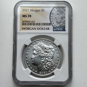 New Listing2021  Morgan P Dollar NGC MS70