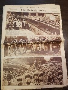 The Detroit News WW1 Told In Pictures Newspaper Dec. 31 1933