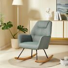 Rocking Chair Accent Chair Armchair Nursery Wingback Chair Padded Seat Lounge