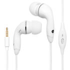 White Color Universal 3.5mm Earphones Earbuds with Mic Handsfree Stereo Headset