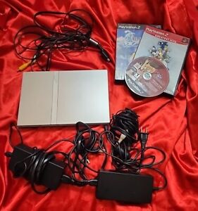 playstation 2 slim silver console Ps2 Games Power Cord Cables