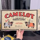 Vintage 1930s Parker Bros Camelot Board Game Lid Only Can Be Turned Sign Poster