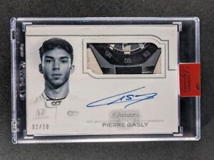 2020 Topps Dynasty Formula 1 PIERRE GASLY /10 Autographed Racing Glove Relic