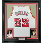 Framed Facsimile Autographed Jimmy Butler 33x42 White Reprint Laser Auto Jersey
