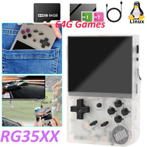ANBERNIC RG35XX 3.5Inch IPS Retro Handheld Game Console Linux 64G Games XMS Gift