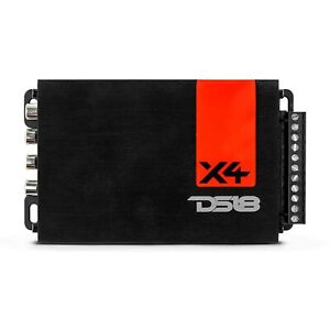DS18 X4 Ultra Compact Class D 4-Channel Car Amplifier 1400 Watts Max