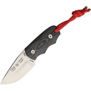 Nieto 136-MK Black Micarta Chaman Micra Neck Fixed Blade Knife Drop Point