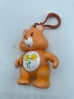 Vintage VTG Care Bears Orange Friend Bear PVC Plastic Poseable Keychain Bag Clip