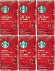Starbucks Holiday Ground Coffee- Holiday Blend - 6 Bags (10 Oz)