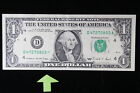 1977 Obstructed Printing A Federal Reserve Note $1 Fr. 1914D CU 3AAK