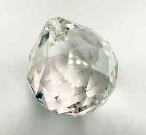 40mm Asfour Crystal, Clear, Crystal Sun Catcher, Crystal Ball Prisms - 1 Hole