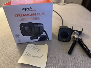 Logitech StreamCam Plus Webcam with Tripod Mount - Graphite 960-001280
