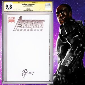 CGC 9.8 SS Avengers Assemble #1 Sketch Variant signed by Don Cheadle War Machine