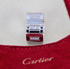$5500 Cartier Tank Francaise 18K White Gold 11mm Wide Diamond Ring Band #50 5.25