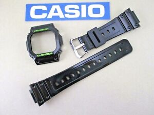 Genuine Casio G-Shock G-5600B GW-M5610B black glossy watch band & bezel set