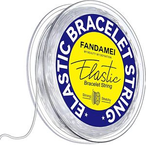 1Mm Elastic Bracelet String Cord, Crystal Stretch Bead Cord for Bracelets Jewelr