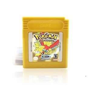 Classic Pokemon Game Boy Series For Nintendo GBC Gold Silver Blue Red Green US