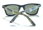 Rayban Mirrored Sunglasses Urban Camouflage Wayfarer RB 2140-F 1154/40 Used