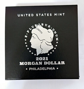2021 P, Morgan Silver Dollar Philadelphia Mint Encapsulated in Box with COA