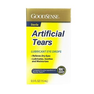 Goodsense Sterile Artificial Tears Lubricant Eye Drops Dry Eye Relief 0.5 Ounce