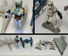 Vintage LOT Of 90s Star Wars GTI Grand Toys Micro Machines Ships & Figures Boba
