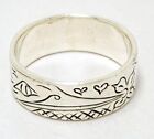 Size 5.5 North West Native First Nations Haida Hummingbird Signed BC Silver Ring