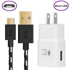 6ft Micro USB Fast Charger Data Sync Cable Cord For Samsung HTC Android LG
