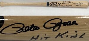 Pete Rose Signed Rawlings Pro Bat To Larry Great Reds Fan Hit King 4256 Auto COA