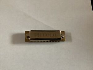 M. HOHNER PICCOLO HARMONICA ‘B’ Made in Germany Circa 1960’s 10 Holes 3-1/8”Long