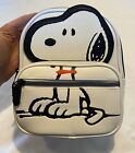 Peanuts White & Black Snoopy Red Collar Mini Backpack-NWT