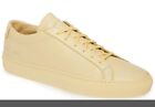 Common Projects Mens Original Achilles Low Sneaker Yellow Leather Size 44, US 11