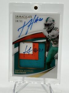 New Listing2021 Immaculate Premium 2022 Panini  /99 Xavien Howard Patch Auto Miami Dolphins