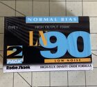 New Listing2 Pack Radio Shack Blank Audio Cassette Tapes Type LN90 Normal Bias Sealed