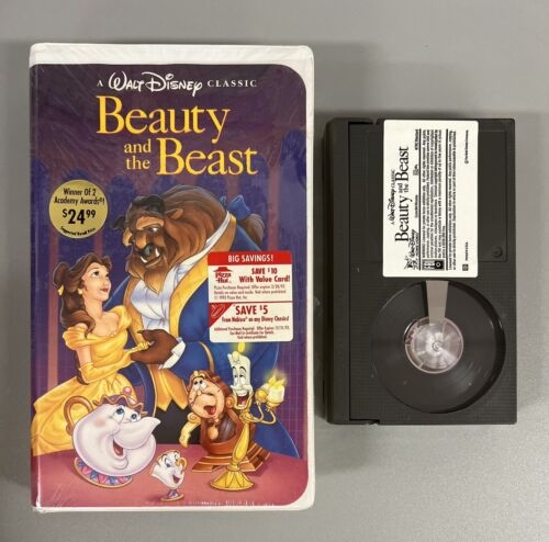 New ListingBeauty and the Beast Betamax Tape Walt Disney Home Video 1825 Beta