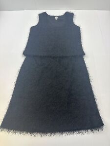 ANNE KLEIN 2 Piece Sleeveless Top And Skirt Set Size 8 Black