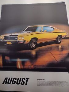 AMERICAN MUSCLE CARS 2019 WALL CALENDAR - good condition-one small wrinkle