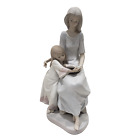 New ListingLladro Figurine Bedtime Story #5457 Porcelain Matte Finish Mom Daughter Reading