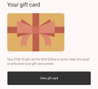 $100.12 Mott And Bow Gift Card