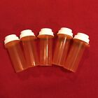 5 empty pill bottles - good for small pieces, overnights, crafts, backpacks