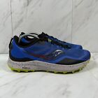 Saucony Peregrine 12 Mens Size 9 Blue Athletic Trail Running Sneakers Shoes