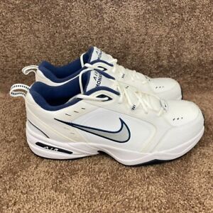 NIKE Air Monarch IV Shoes Men Size 14 4E Wide White Blue Dad Sneakers 416355-102
