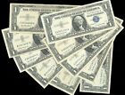 1957 $1 Silver Certificate Blue Seal Problem Free Nice Condition FINE Free Ship