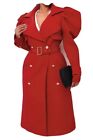Red Trench Coat Women Small