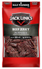 Beef Jerky, Peppered, 1/2 lb Bag - 9G Protein ,80 Calories, Made with Premium Be