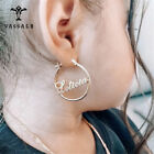 Earring for Kids Custom 30mm Hoop Name Earrings Stainless Steel Jewelry 1 Pair
