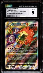 CGC 9 MINT Charizard VSTAR SWSH262 FULL ART HOLO PROMO Pokemon Card