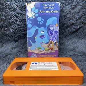 New ListingBlues Clues Arts and Crafts VHS Tape 1998 Nick Jr Nickelodeon Steve Orange