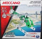 MECCANO HELICOPTER 16203 Building Toy. 32 Parts Real Metal Tools Included 8+ NEW